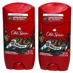 2 Pack- Old Spice Bearglove Antiperspirant Deodorant 2.6 Oz